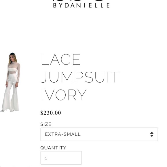SSO (We Wore What) ivory lace jumpsuit - Picture 1 of 6